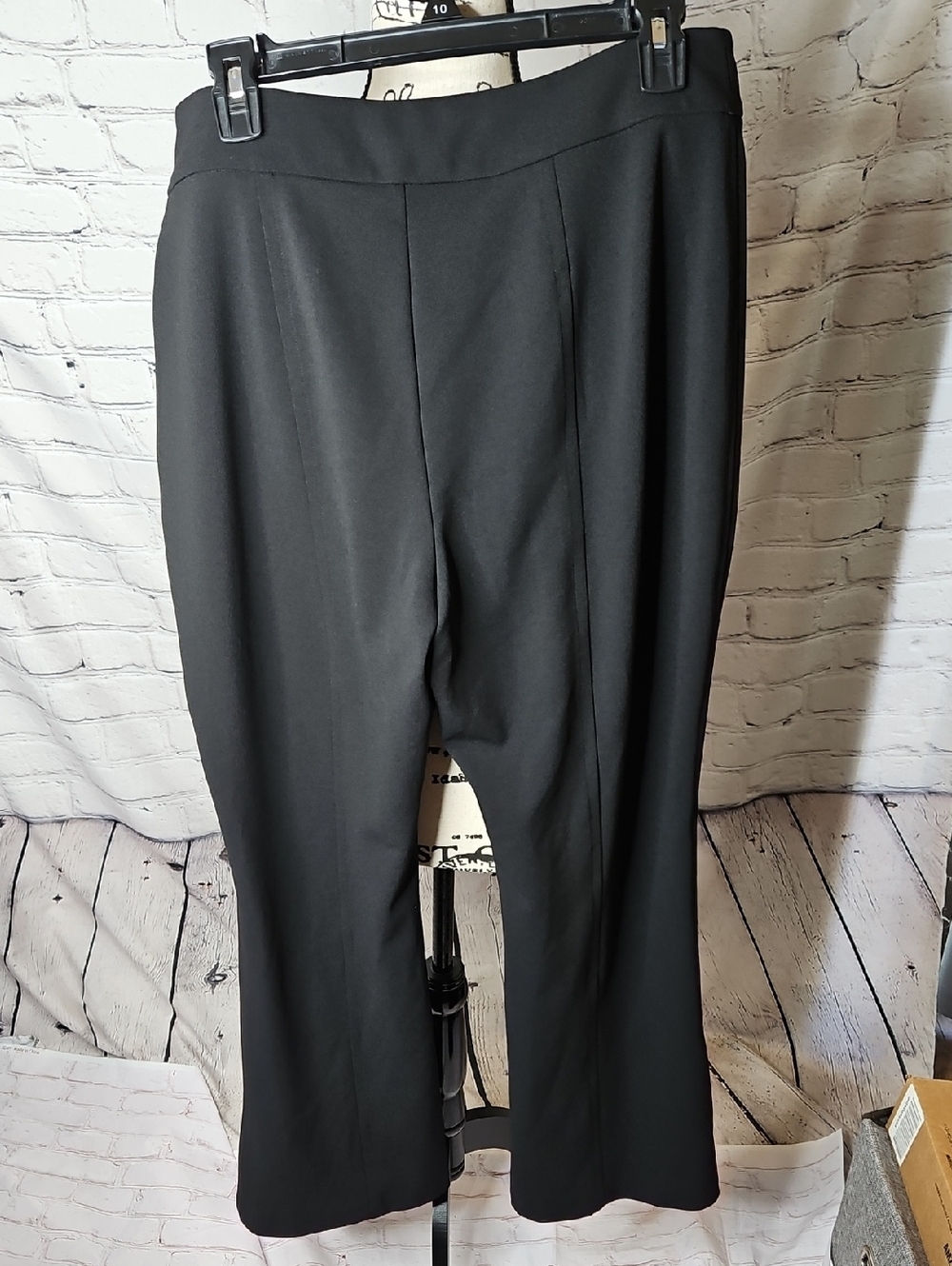 Bar III Split Leg Wide Leg Trousers in Black NWT Size 12 - Picture 6 of 8
